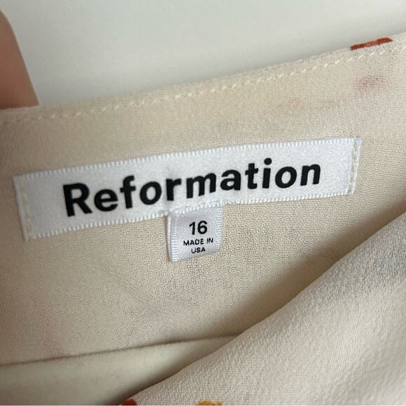 Reformation Senna Formal Maxi Dress in Bella Floral Print Plus Size Size 16 NWT - Picture 4 of 9